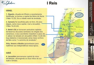 SeminárioTeológicoShalom
ProduzidopeloProf.RicardoGondim
Proibidaareproduçãosemautorização
I Reis
 