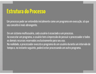 Estrutura de Processos em Sistemas Operacionais
