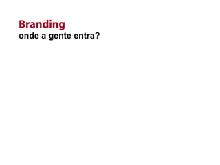 Branding onde a gente entra? 