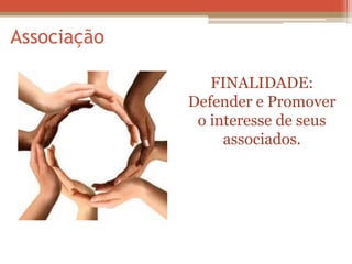 Associação 
FINALIDADE: Defender e Promover o interesse de seus associados.  