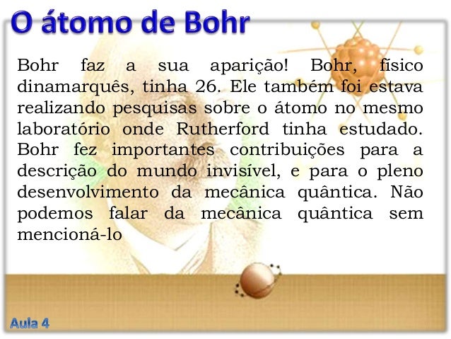 O modelo do atomo niels bohr