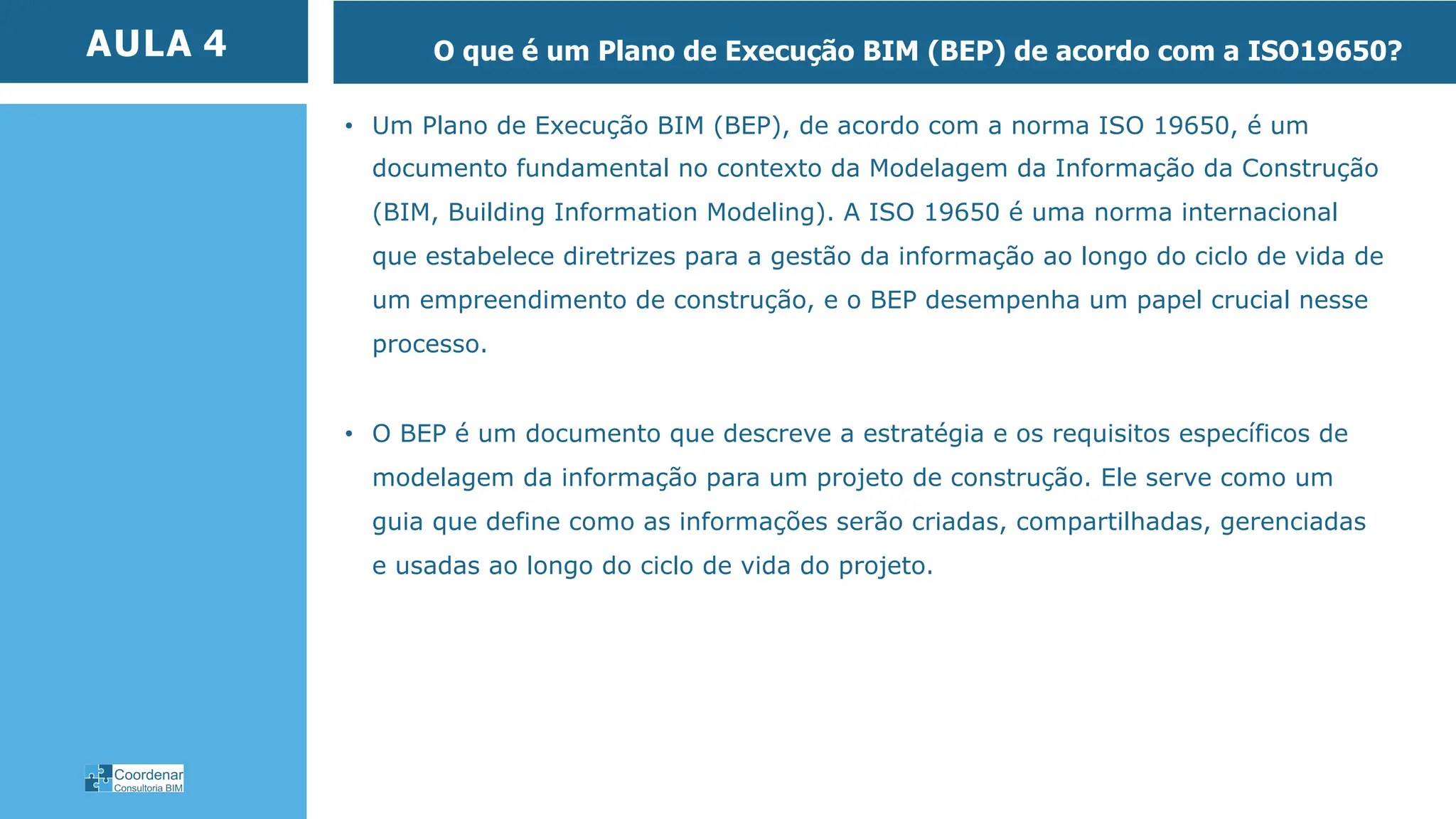 Plano de Execução BIM ou BIM Execution Plan – BEP | PPT