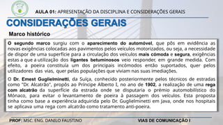 Aula 4. Apresentação da disciplina e considerações | PPTX