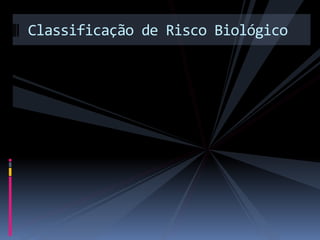 Classificação de Risco Biológico
 