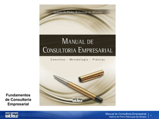 Fundamentos
de Consultoria
Empresarial
Manual de Consultoria Empresarial
Djalma de Pinho Rebouças de Oliveira
1
 