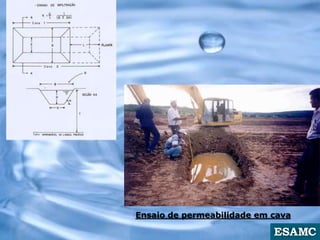 Ensaio de permeabilidade em cava
 