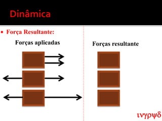   Força Resultante:
       Forças aplicadas   Forças resultante




                                          ingryd
 