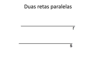 Duas retas paralelas
 