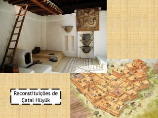 Reconstituições de
Çatal Hüyük
 