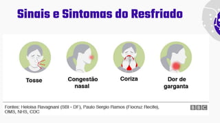 Sinais e Sintomas do Resfriado
 