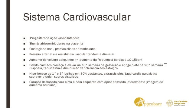 Aula 4 - OBSTETRÍCIA - Alterações fisiológicas da gravidez 