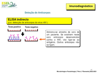Imunodiagnóstico
Deteção de Anticorpos
48
Microbiologia e Parasitologia | 1ºAno | 1ºSemestre| 2022-2023
 