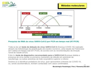 Métodos moleculares
63
Microbiologia e Parasitologia | 1ºAno | 1ºSemestre| 2022-2023
 