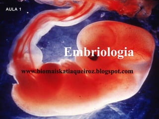 Embriologia
www.biomaiskatiaqueiroz.blogspot.com
AULA 1
 
