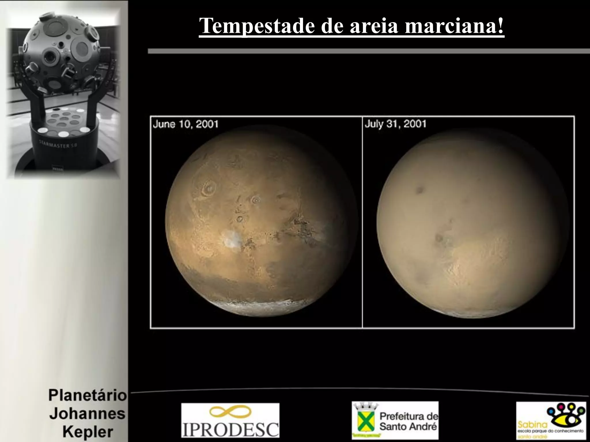 Tempestade de areia marciana!