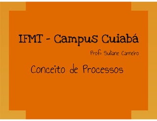 Processos - Sistemas Operacionais