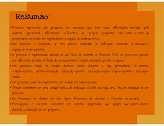 Processos - Sistemas Operacionais