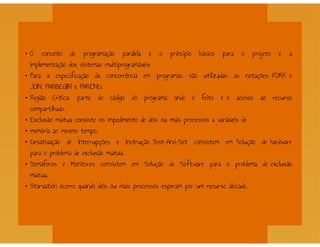 Processos - Sistemas Operacionais