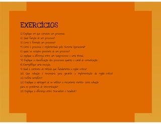 Processos - Sistemas Operacionais