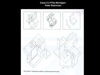 Casa X (1976) Michigan  Peter Eisenman 