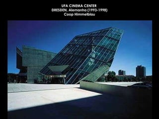 UFA CINEMA CENTER  DRESDEN, Alemanha (1993-1998) Coop Himmelblau 