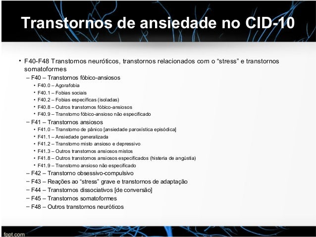 Transtornos de ansiedade
