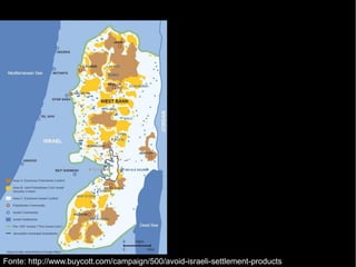 Fonte: http://www.buycott.com/campaign/500/avoid-israeli-settlement-products 
 