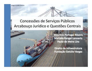 Image in public domain




       Concessões de Serviços Públicos
    Arcabouço Jurídico e Questões Centrais
 