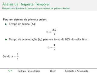 Aula 5 - Análise da Reposta Temporal e do Erro Estacionário.pdf