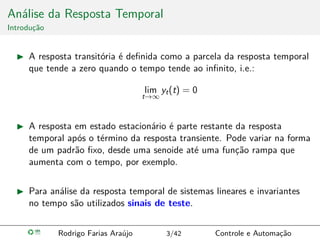 Aula 5 - Análise da Reposta Temporal e do Erro Estacionário.pdf
