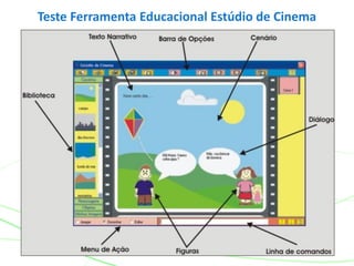 Teste Ferramenta Educacional Estúdio de Cinema
 