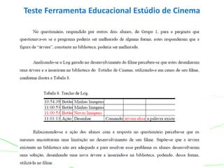 Teste Ferramenta Educacional Estúdio de Cinema
 