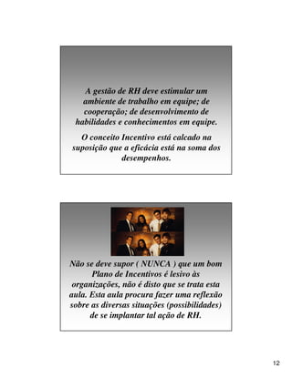 Aula 5 - Gestão de Benefícios e Incentivos