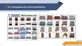 8.1 Compósitos de matriz polimérica
39
 