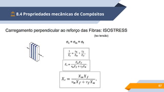 67
8.4 Propriedades mecânicas de Compósitos
 