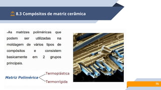 8.3 Compósitos de matriz cerâmica
75
 