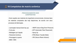10 Compósitos de matriz cerâmica
76
 