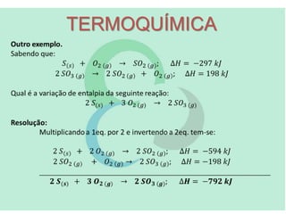 TERMOQUÍMICA
 