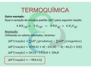 TERMOQUÍMICA
 