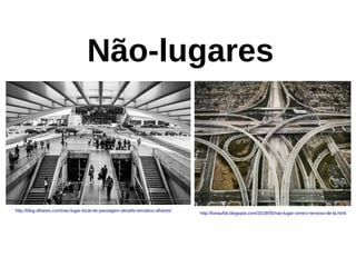 Não-lugares
http://tonaufsb.blogspot.com/2018/05/nao-lugar-centro-nervoso-de-la.html
http://blog.olhares.com/nao-lugar-local-de-passagem-desafio-tematico-olhares/
 