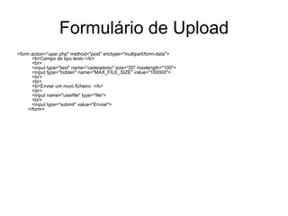 Aula 5 php | PPT
