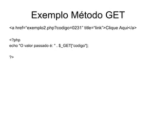 Aula 5 php | PPT