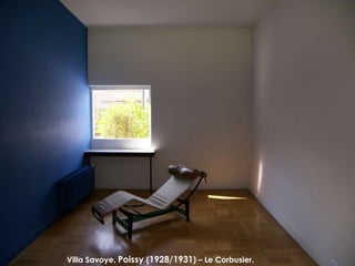 Villa Savoye,  Poissy  ( 1928/1931 ) – Le Corbusier .  