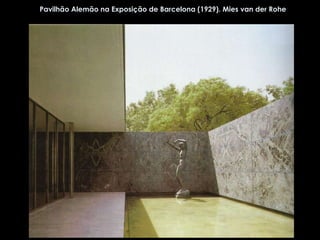 Pavilhão Alemão na Exposição de Barcelona (1929). Mies van der Rohe 