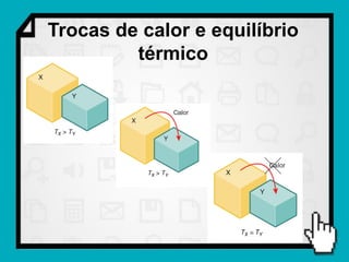 Trocas de calor e equilíbrio
         térmico
 