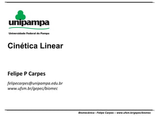 Felipe P Carpes [email_address] www.ufsm.br/gepec/biomec  Cinética Linear 