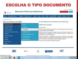 ESCOLHA O TIPO DOCUMENTO 
 