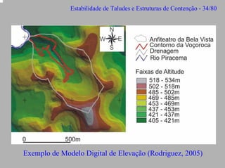 Estabilidade de Taludes e Estruturas de Contenção - 34/80

Exemplo de Modelo Digital de Elevação (Rodriguez, 2005)

 