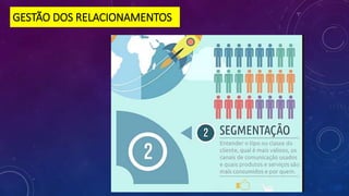 GESTÃO DOS RELACIONAMENTOS
 