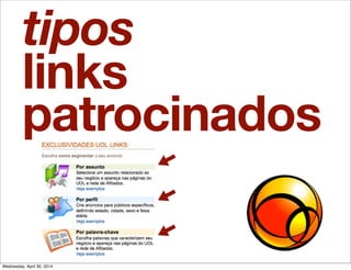 links
patrocinados
tipos
Wednesday, April 30, 2014
 